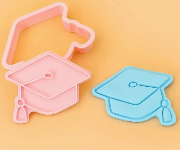 3D Graduation Cookie Cutter & Stamp