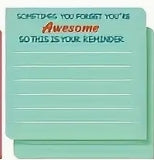 Appreciation & Encouragement Sticky Note Pad - Assorted