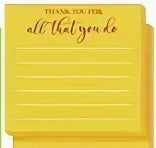 Appreciation & Encouragement Sticky Note Pad - Assorted