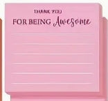 Appreciation & Encouragement Sticky Note Pad - Assorted