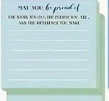 Appreciation & Encouragement Sticky Note Pad - Assorted