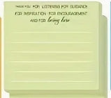 Appreciation & Encouragement Sticky Note Pad - Assorted