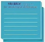 Appreciation & Encouragement Sticky Note Pad - Assorted