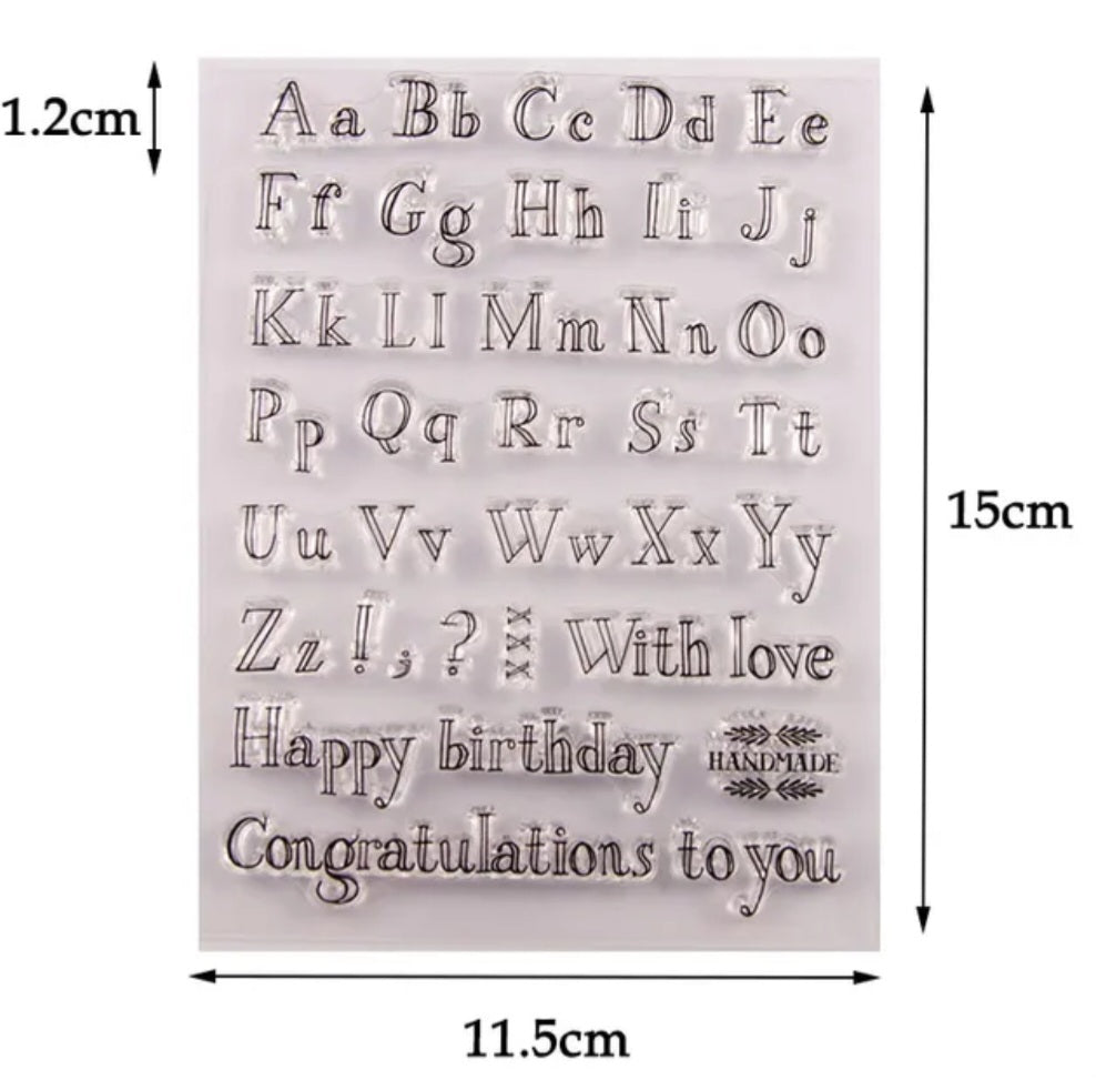 Letter Stamp Set - Handwriting.