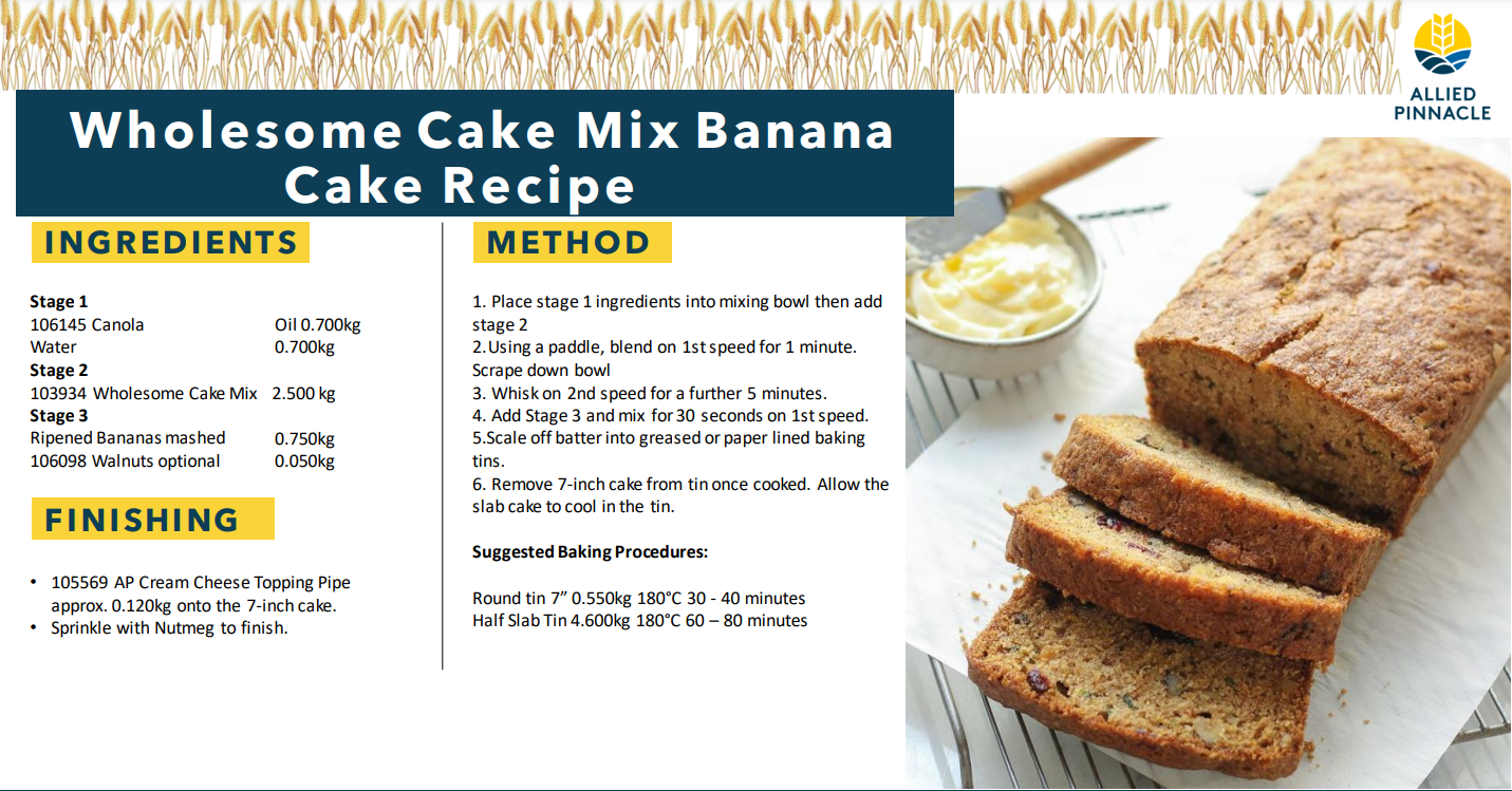 Pinnacle Complete Wholesome Cake Mix - 1kg