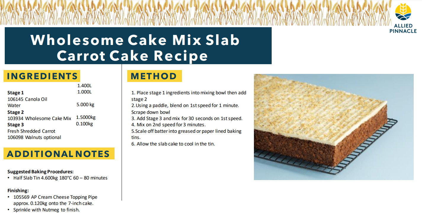 Pinnacle Complete Wholesome Cake Mix - 1kg