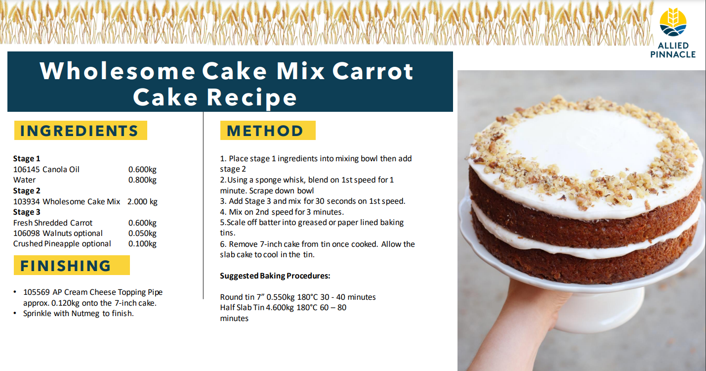 Pinnacle Complete Wholesome Cake Mix - 1kg