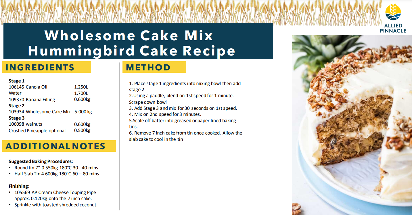 Pinnacle Complete Wholesome Cake Mix - 1kg