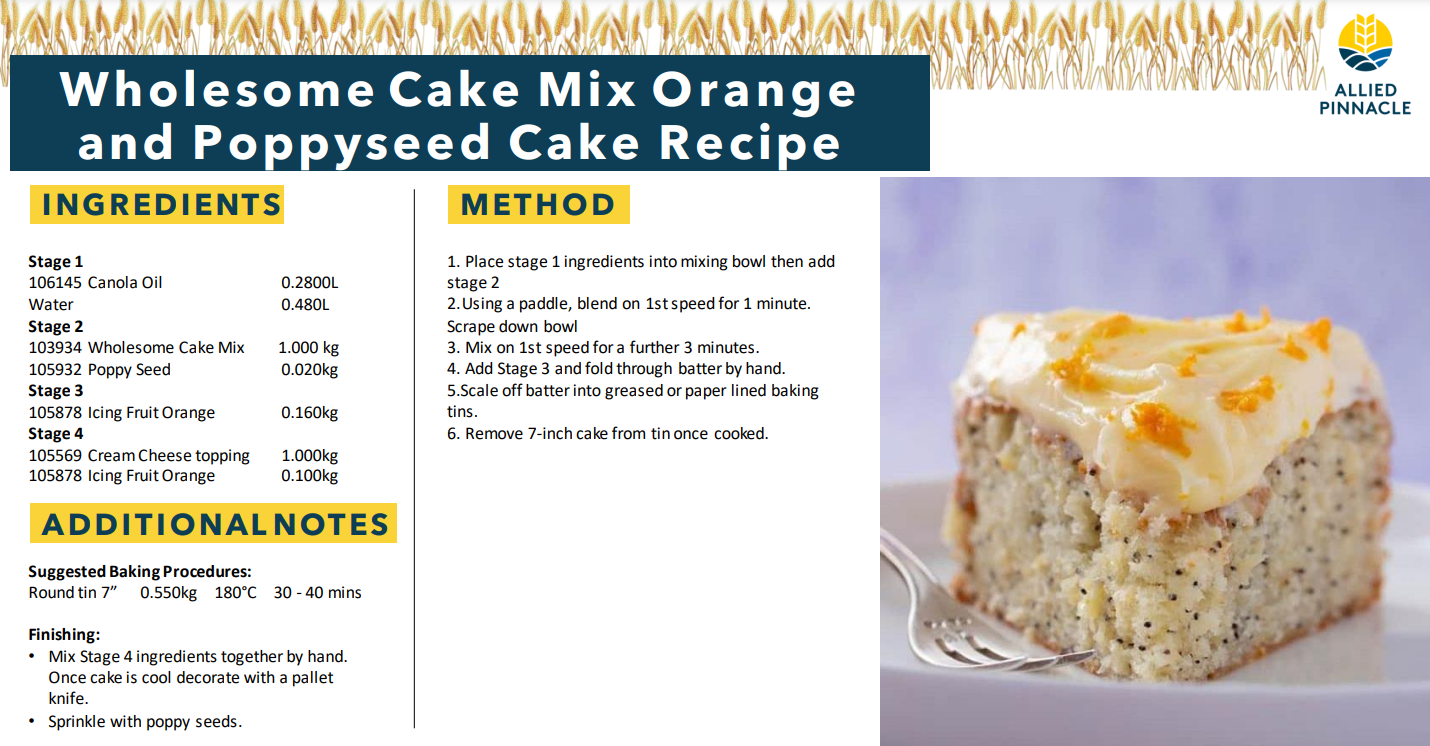 Pinnacle Complete Wholesome Cake Mix - 1kg