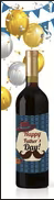 Father's Day Wine Bottle Stickers - Assorted