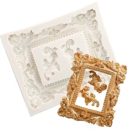 Silicone Mould - Large Decorative Frame V1 - S685