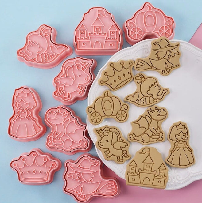 8pc Fairy Tale Princess Cookie Cutter Set