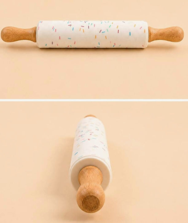 Colourful Candy Pattern Non-Stick Rolling Pin - Large
