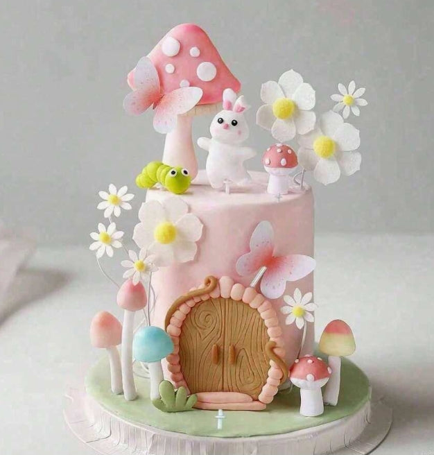 30Pc Rabbit Garden Cake Decorating Kit