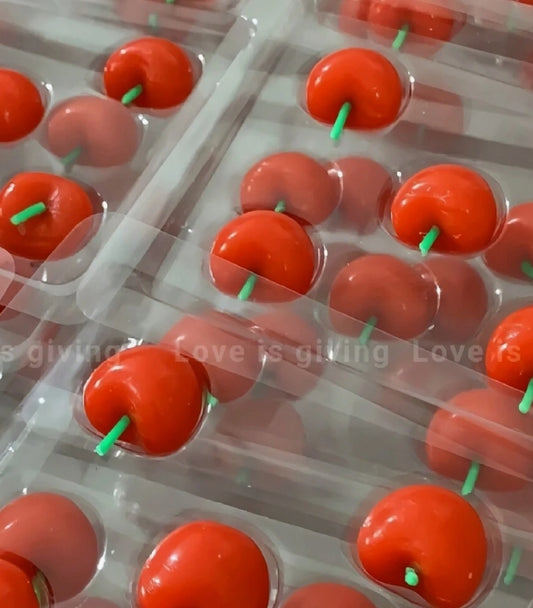 5Pc Cherry Red Birthday Candles