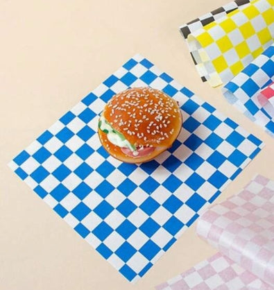 50PC Wax Paper Cookie Box Liners - Assorted Designs