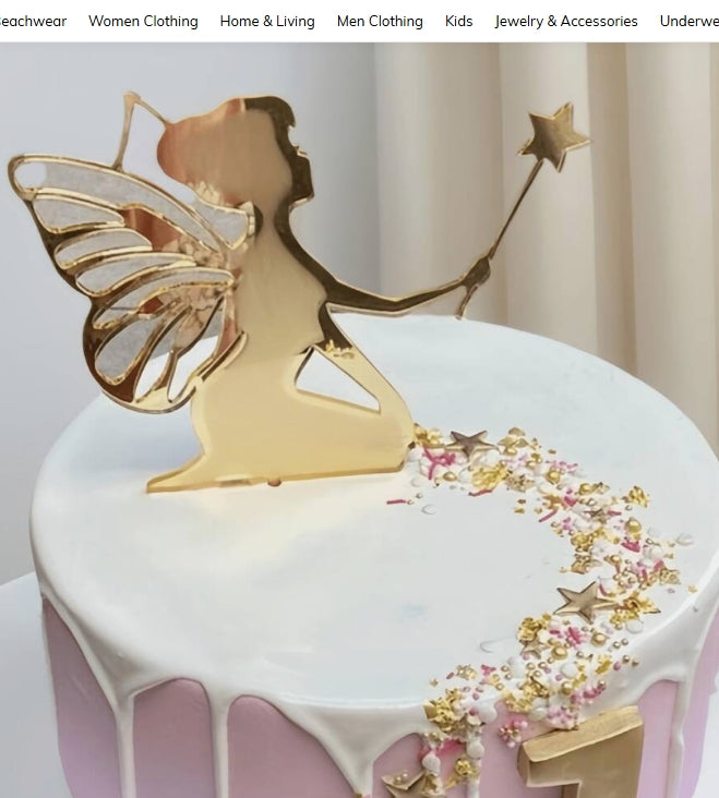 5Pc Enchanted Fairy Acrylic Toppers