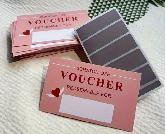 DIY - Love Scratch Off Coupon Card