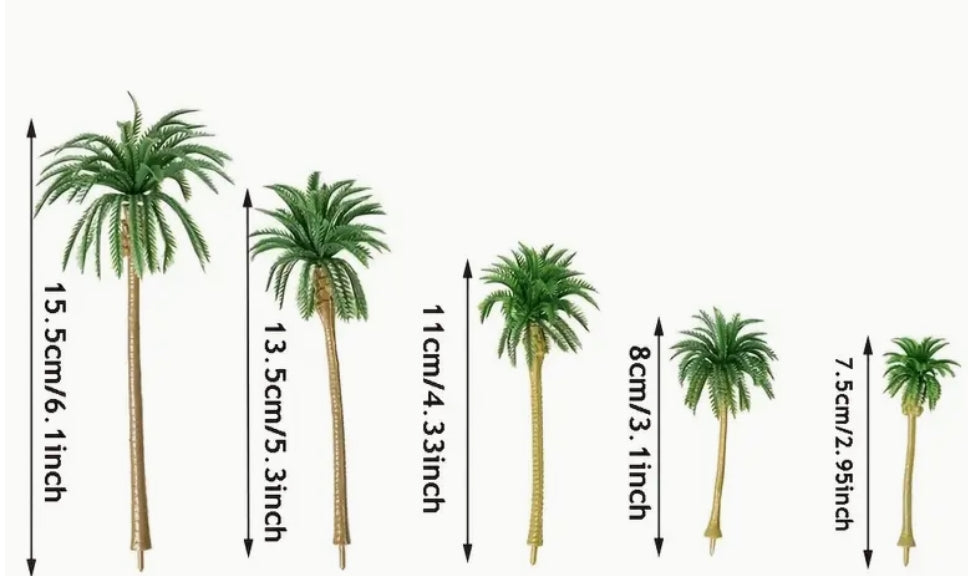 5PC Artificial Palm Trees