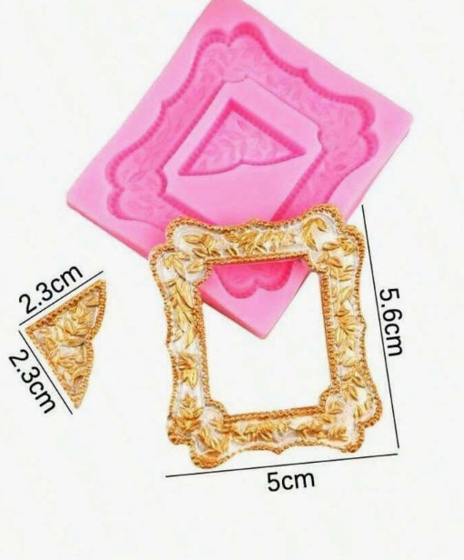 Silicone Mould - Floral Frame - S666