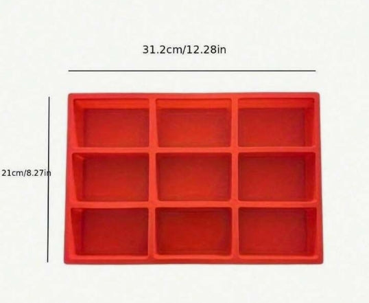 Silicone Baking Mould - 9Cavity