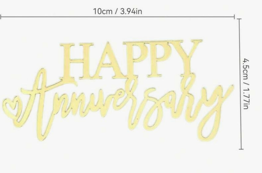 Happy Anniversary Fropper - Gold