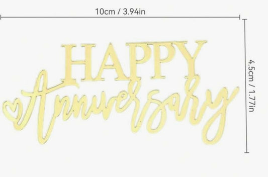 Happy Anniversary Fropper - Gold