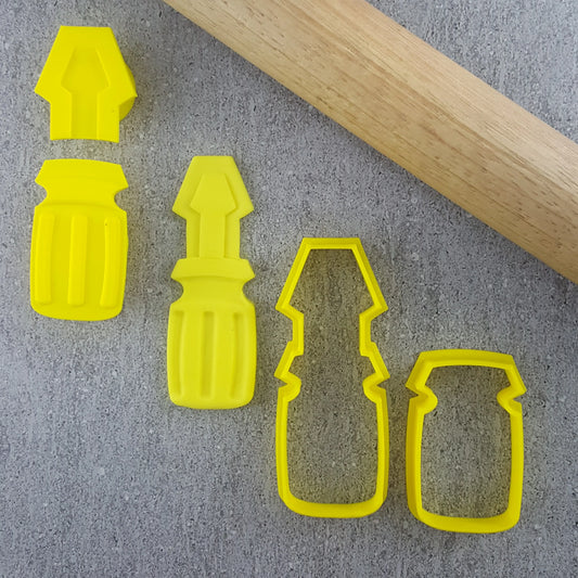 Custom Cookie Cutters - Screwdriver 3D Embosser and Cutter Set.