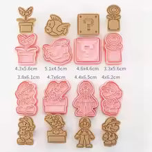 8pc Mario Cookie Cutter Set - V3