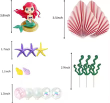 16PCS Mermaid Cake Decorating Kit
