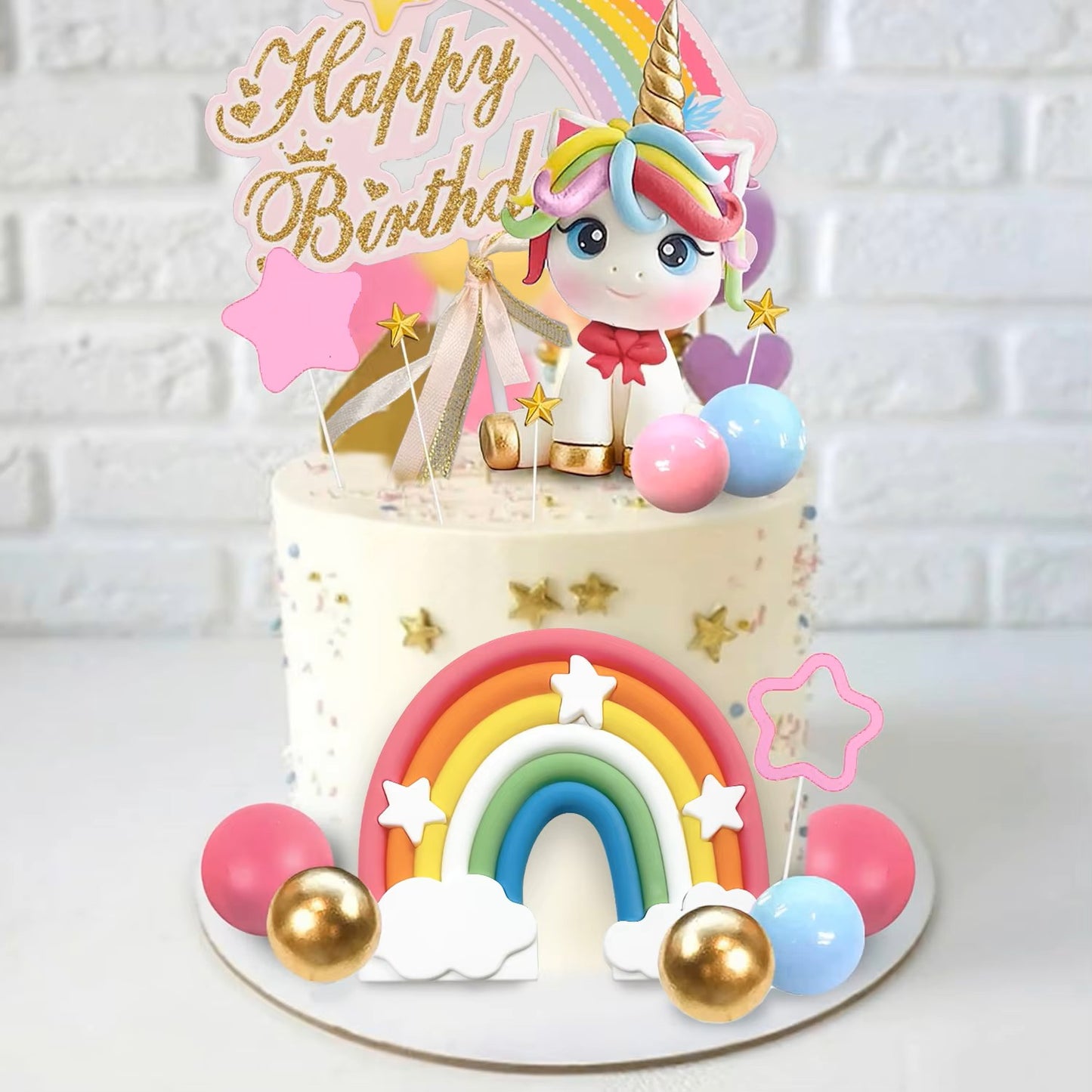 Rainbow Unicorn Cake Decorating Kit