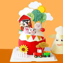 10Pc Farm Animal Cake Decorating Kit