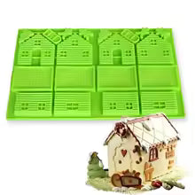3D Christmas House Chocolate Mould