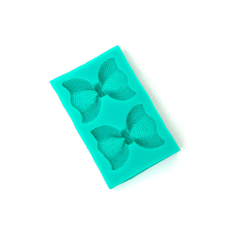 Silicone Mould - Pearl Textured Bows - S549