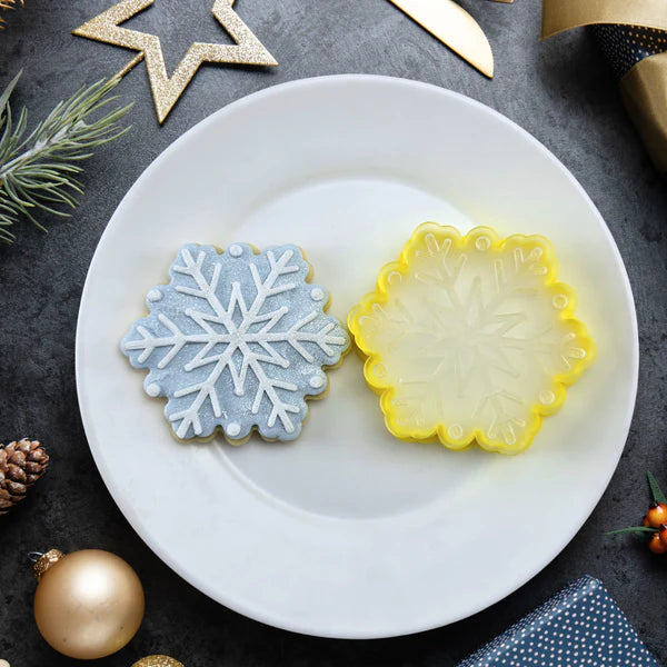 Custom Cookie Cutters - Snowflake Cutter and Debosser Set.