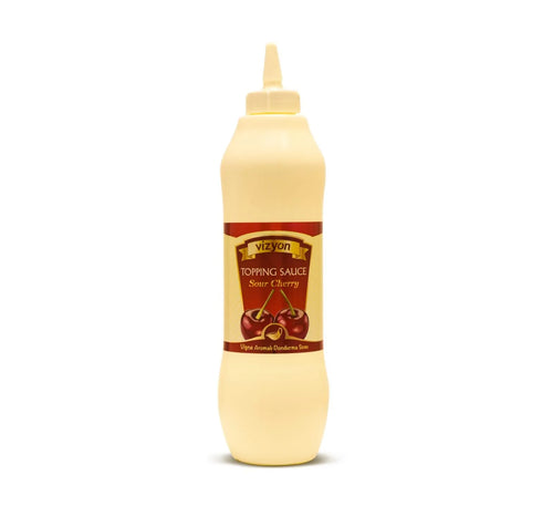 Vizyon Sour Cherry Topping Sauce - 1kg Bottle