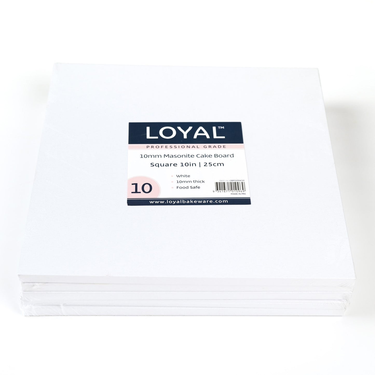 Loyal White 5mm Square Drum Boards - Assorted Sizes