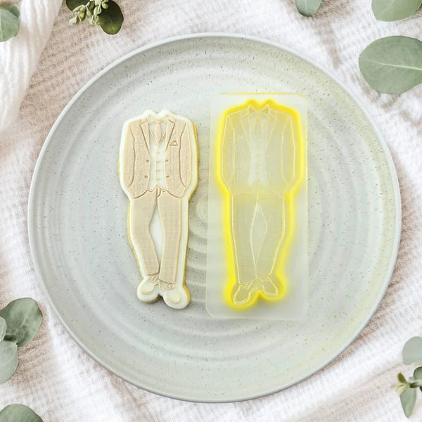 Custom Cookie Cutters Suit Cutter and Debosser Set