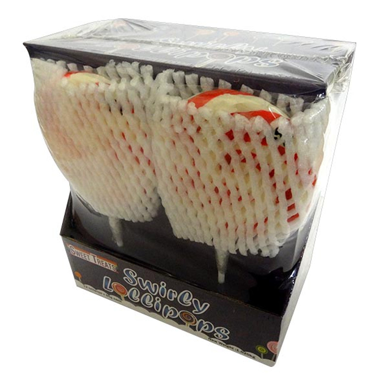 85g Large ST Single Swirly Pop - Red