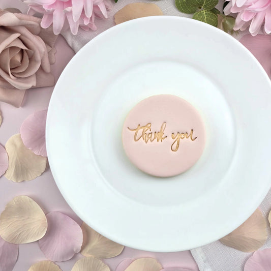 Custom Cookie Cutters Embosser - Thank You.