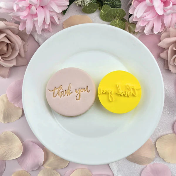 Custom Cookie Cutters Embosser - Thank You.
