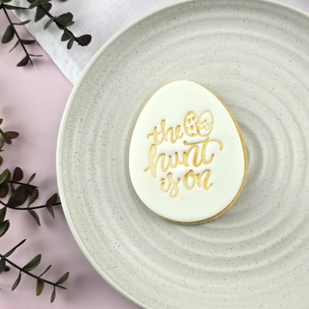 Custom Cookie Cutters Embosser - The hunt is on.