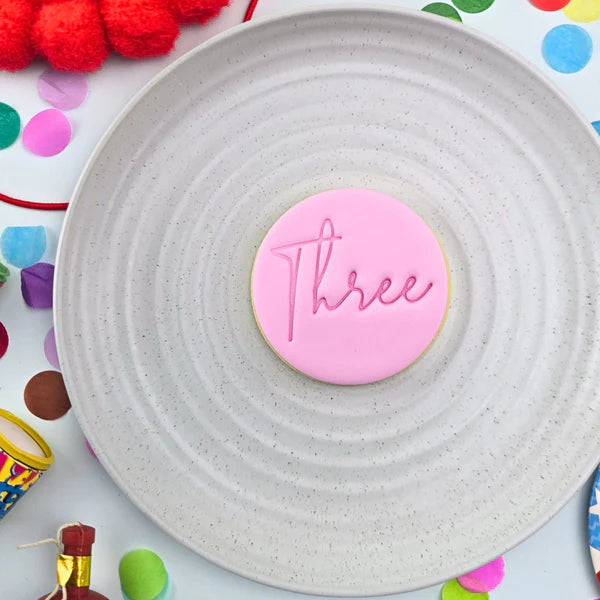 Custom Cookie Cutters - Three Embosser.