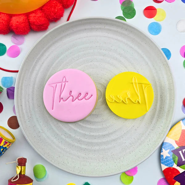 Custom Cookie Cutters - Three Embosser.