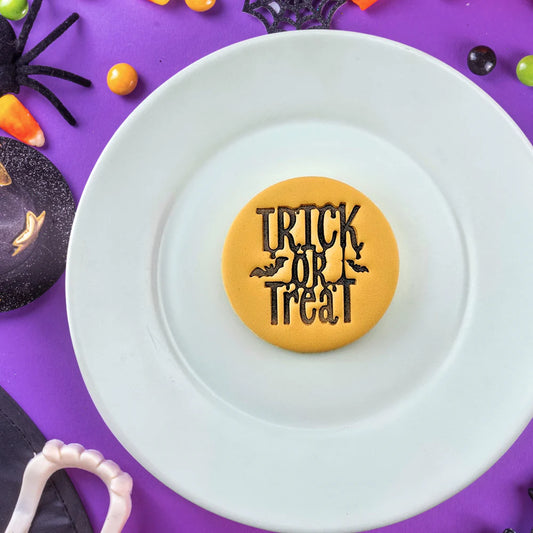 Custom Cookie Cutters Embosser - Trick or Treat.