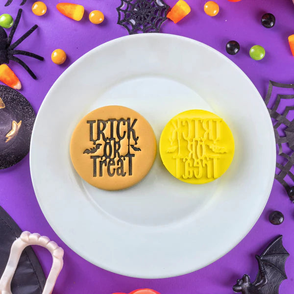 Custom Cookie Cutters Embosser - Trick or Treat.
