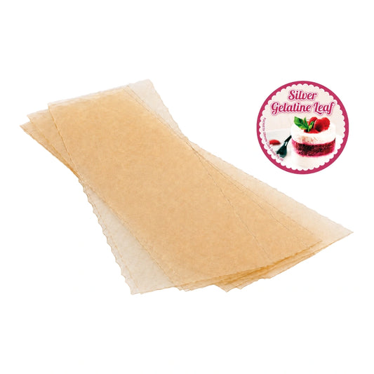 Silver Gelatine Leaf - 10 Sheets