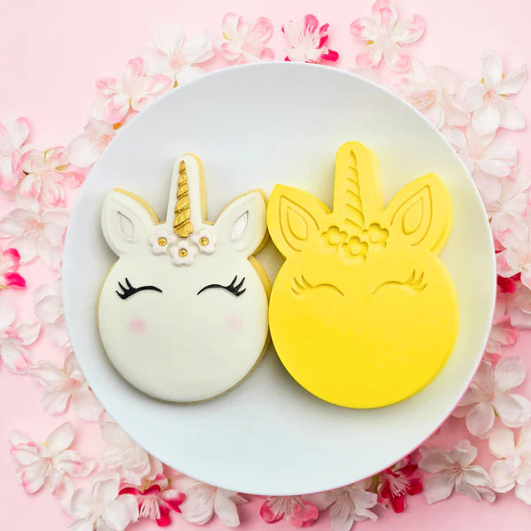 Custom Cookie Cutters 3D Debosser and Cutter Set - Unicorn.
