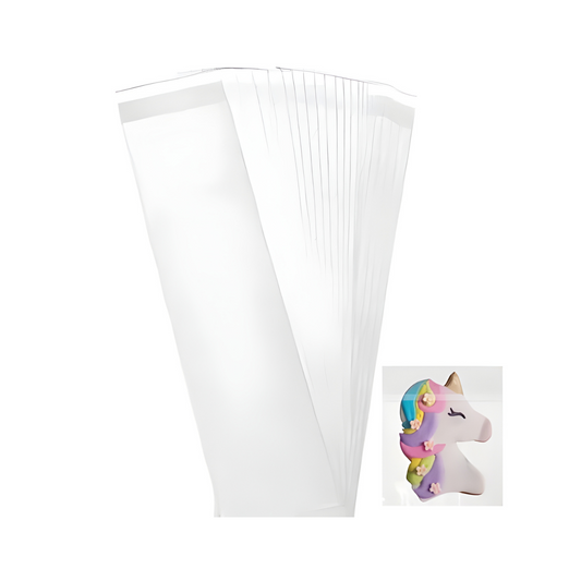 100PK (Approx) Cake Craft Self Sealing Cookie Bag - 75 x 300mm