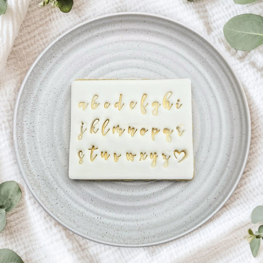 Script V2 Embosser Set - Lower Case.